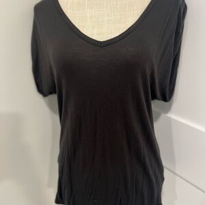 Mossimo Supply Co. Black V-Neck Short Sleeve Tee